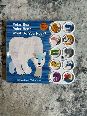 Polar Bear Sound Book - Blue Interactive Animal Sound Buttons